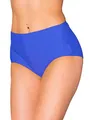 Aquarti Bikinihose Damen mit Hohem Bund – Klassische Bikinihosen für Damen in Großen Größen, Farbe: Kornblumenblau, Größe: 44