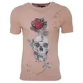 Religion Print-Shirt RELIGION Clothing Herren T-Shirt GROWING SKULL rosa XL