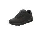 Skechers Herren Uno Stand On Air Sneaker, Black Durabuck Trim, 45 EU