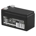 EMOS - Wartungsfreier Bleiakku - 12V 1,3Ah - AGM Batterie - Faston 4,7mm Anschluss - Für Gefahrmeldeanlagen, Brandmeldetechnik, USV-Geräte - 97x45x53 mm