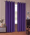 Mikrofaser Vorhang blickdichte Matte unifarbene Gardine, Lila Ösen, 225x140 Schal. Material aus Microsatin-Gewebe., 204000