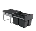 HAILO RAUMSPAR TANDEM 18/8,5/8,5/D dunkelgrau mit 35 Liter Abfallvolumen / ab...