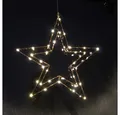 Gartenpirat LED Stern Weihnachtsstern aus kupferfarbenem Draht mit LED-Lichtern warmweiß, LED fest integriert, Warmweiß, Timer-und Schalter-Funktion: Schalter mit 3 Funktionen(ON/OFF/TIMER)