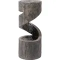 Dobar Polyresin-Brunnen mit Pumpe und LED's, rund