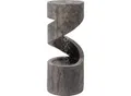 Dobar Polyresin-Brunnen mit Pumpe und LED´s, rund