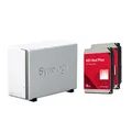 Synology DiskStation DS223J 2 Einschübe NAS-Server Leergehäuse + 8 TB (2x 4 TB) WD Red WD40EFZZ SATA 3.5" HDD Festplatten DS223J & WD40EFZZ