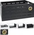 Klappbox Einkaufskiste Tragebox XXL 60 L Anthrazit 59x40 cm Einkaufs Korb Wäsche