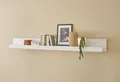 Home affaire Wandboard Chester, modernes, zeitloses Wandregal, Wandhalter mit Stauraum, 1-tlg., vielseitig einsetzbares Hängeregel, 217 cm breit, Weiß Matt