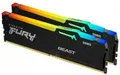 Kingston FURY Beast RGB 32GB UDIMM Kit 2x16GB DDR5-6000 CL30-36-36 1RX8 - KF560C30BBEAK2-32 schwarz