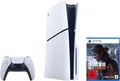 PLAYSTATION 5 Konsolen-Set "Disk Edition (Slim) + The Last of Us Part II Remastered", schwarz (schwarz, weiß)