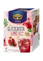 KRÜGER Glitzerista Limo Granatapfel-Kirsch, mit echtem Glitzer-Schimmer, 200g (10x 20g Sachets)