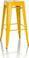 hjh OFFICE Barhocker VANTAGGIO HIGH Metall Hocker bis 150 kg belastbar Sitzhöhe 77 cm