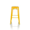 hjh OFFICE Barhocker Hocker VANTAGGIO HIGH Metall gelb Sitzhöhe 77 cm