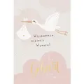 Skorpion Glückwunschkarte Glückwunschkarte - Zur Geburt alles Liebe - rosa rosa
