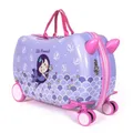 Milk&Moo Kleine Meerjungfrau Rollkoffer für Kinder, Robust, Sicher und Ergonomisch, 360-Grad-Drehräder, Kinder Rollkoffer, Geeinet für 2-6 Jahren, 21L
