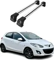 Dachträger Gepäckträger für Mazda 2 2007-2015 Grundträger Aluminium Grau 2x