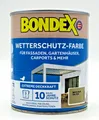 Bondex Wetterschutz Farbe für Holz PVC Stahl Aluminium Marehalm RAL 7034 - 0,75L