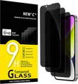 NEW'C 3x Sichtschutzglas für iPhone 16e 14 13 13 Pro Schutzglas Privacy