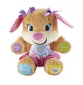 Fisher-Price Lernspaß Hundefreundin| Sprechendes, Singendes Kuscheltier| Baby Spielzeug 6 Monate+| Interaktiver Spielzeug Hund| Lernspielzeug Baby Geschenk Mädchen & Jungs, Version: UK-Englisch ,FPP51