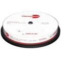 kQ PRIMEON Rohlinge Blu-ray BD-R DL 50 GB 8x bedruckbar photo-on-disc 10 Stk.