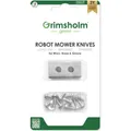 Grimsholm Edelstahlmesser (Mähroboter, Rasenmäher Messer + Ersatzmesser Gartenmaschinen) (WOKNIV)