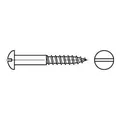 DIN 96 Halbrund-Holzschraube 6x20 Messing blank Schlitz, 200 Stück