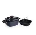 WOLL MADE IN GERMANY Kasserolle Woll Active Lite Guss-Kasserolle, Viereckig, Induktion, Aluminium (1-tlg), Induktionsgeeignet