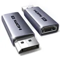 8K Displayport auf HDMI Adapter 2 Stücke, Unidirektional DP auf HDMI 8K@60HZ/...