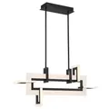LED Hängeleuchte Hängelampe B: 84 cm Schwarz Weiß 3000K 2086lm Modern Esszimmer