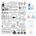 BOOMTOP Silikon Stempel Kommunion Silikonstempel Taufe Klare Stempel Set Einladung Konfirmation Firmung Stempelmotive Clear Stamps Sprüche Deutsch zum Kartenbasteln Scrapbooking Geschenkanhänger