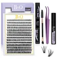 B&Q Wimpern Extensions set 007D Wimpern set 9-15 Mix Wimpernkleber Entferner ...