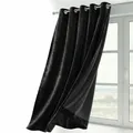 Samt Vorhang Ösen Verdunkelung Gardine Velvet Blickdicht, 140x145 cm Breite 1...