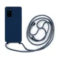 betterfon Handykette Hülle kompatibel mit Samsung Galaxy S20 FE Matt | Handyhülle Umhängen | Case Stoßfeste Schutzhülle | Blau