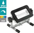 EGLO LED Außen-Stehlampe PIERA LED Außenleuchte, Kunststoff und Alu, IP44, Außenlampe, Lampe, Ein-/Ausschalter, LED fest integriert, Warmweiß, Strahler, L14 x B11,5 x H10,5, schwarz, 5W inkl.