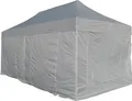 ALEOS. 6x4m ALU Profi Faltzelt Marktzelt Marktstand Tent 40mm Quad mit Metallgelenken und FEUERHEMMENDEN PLANEN