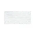 IZODEKOR Styropor Wandverkleidung Natursteinoptik Weiß 50x100x2 cm | Überstreichbar Wandpaneele für DIY-Projekte | Wasserfest | K-1900