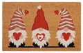 HANSE Home Fußmatte Kokos Gnome Heart, Türmatte, rechteckig, Höhe: 15 mm, Schmutzfangmatte, Rutschfest, Outdoor, Weihnachten, Kokosmatte, Zwerg