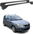 Dachträger für Skoda Roomster Praktik 2006-2015 Gepäckträger Alu Schwarz 2x