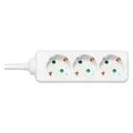 Deltaco outlet 3xCEE 7/3 1xCEE 7/7 1.5m white (3x, CEE 7/3, CEE 7/7, 1.50 m) (GT-0303)