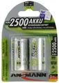 4 Stück x Ansmann Baby C Akkus 2500 mAh 1,2V Ni-MH HR14 / LR14 wieder aufladbar