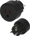 Brennenstuhl Reisestecker Kupplung USA,Japan + Stecker DE, Blister-Karte