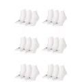 PUMA 18 Paar Unisex Quarter Socken Sneaker Gr. 35-49 für Damen Herren Füßlinge, Farbe:300 - white, Socken & Strümpfe:43-46