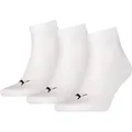 PUMA Plain Quarter-Socken 3er-Pack