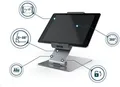 Durable Tablet Tischhalterung (für Tablets 7-13 Zoll, 360° drehbar mit Diebstahl