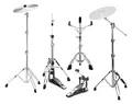 XDrum-Pro5 Hardware Pack 5-tlg (Galgenbeckenständer, gerader Beckenständer, Snare Drum-Ständer, Single Fußmaschine, Profi HiHat-Maschine)