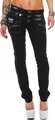 Cipo & Baxx Damen Regular Fit Jeans Mid Waist CBW0313 Black W30