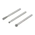 Wolfcraft Diamantschleifstift-Set kugel- und kegelförmig 3-tlg.
