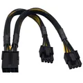 PCIe Splitter 8 Pin 23 cm Kabel 6 2 Stecker