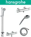 Hansgrohe Duscharmatur Thermostat Duschset Ecostat  Croma 100 Brauseset 27085000