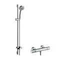 Brausenkombi Croma 100 Multi/Ecostat 1001 SL Brausenstange Unica C 900mm chrom